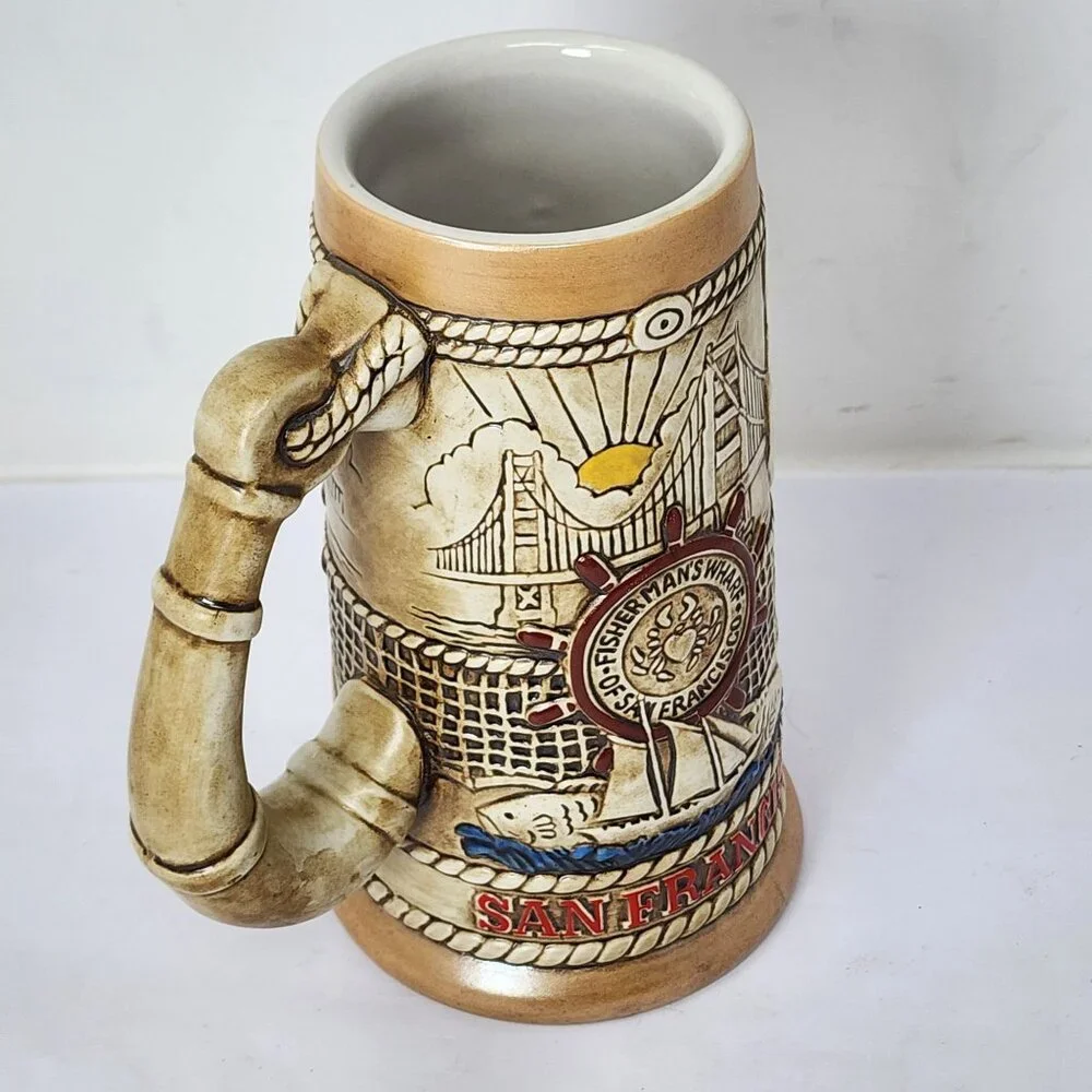 Vintage Budweiser Limited Edition San Francisco Ceramic Beer Stein - Picture 10 of 13